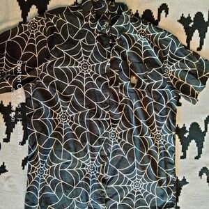 Black and White Spiderweb Shirt